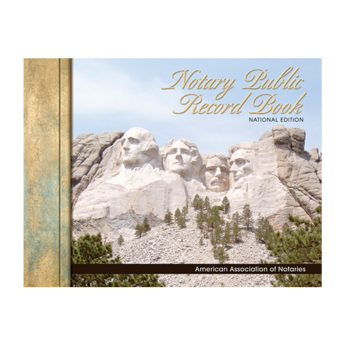 Mississippi Notary Public Record Book (Journal) - Mount Rushmore Memorial Cover