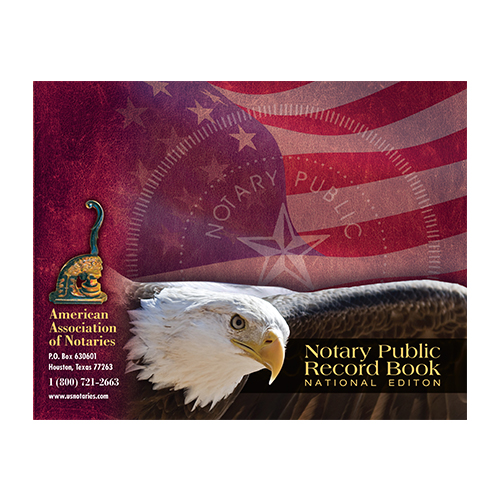 Mississippi Notary Public Record Book (Journal ) - Eagle & U.S. Flag Cover